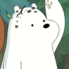 cartoon polar bear from the show We Bare Bears